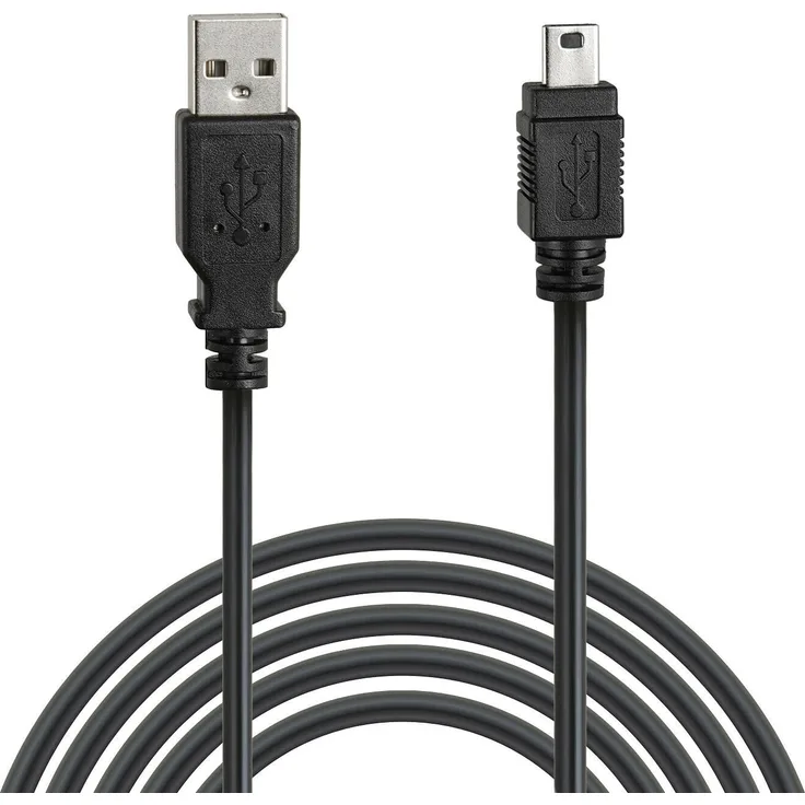 Wicked Chili 3m Ladekabel kompatibel mit PS3 Controller USB-Kabel mit MiniUSB Stecker (Charge and Play Funktion, Hi-Speed USB 2.0 Kabel) Dualshock 3 Verbindungskabel Mini-USB, schwarz