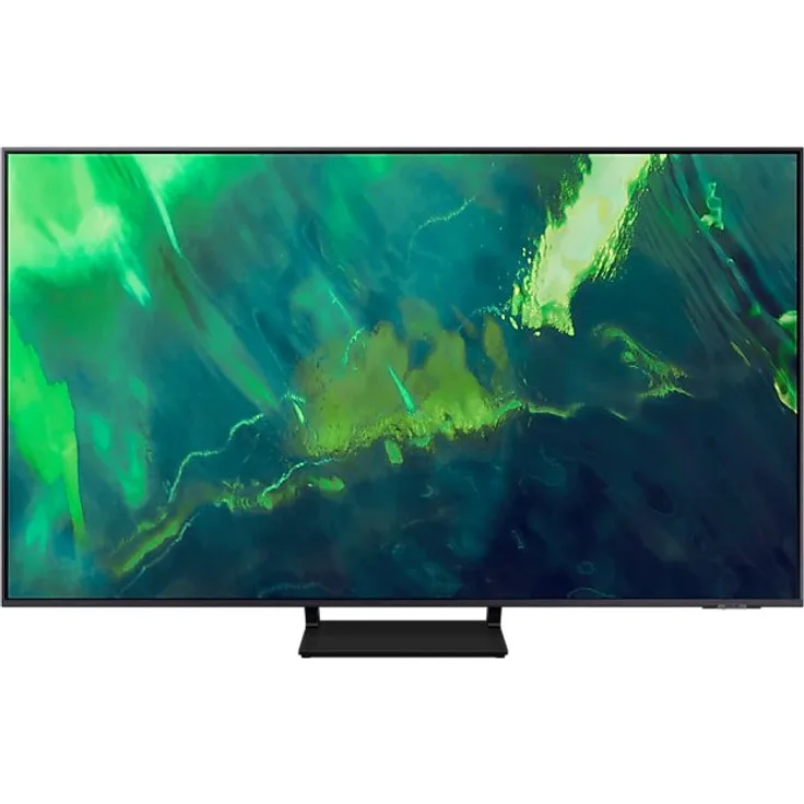 Samsung QE55Q70AAT 138 cm (55 Zoll) QLED Smart TV (Ultra HD, HDR, Edge LED) HD-Triple-Tuner (Sat, Antenne, Kabel) Modelljahr 2021 Energieklasse F (EU-Modell)