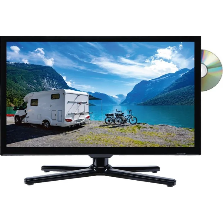 Reflexion LDD2222 55 Zoll (22 Zoll) Camping LED TV mit DVD-Player (Full HD, kein HDR, Edge LED) HD-Triple-Tuner (Sat, Antenne, Kabel) Energieklasse F (DE-Modell)