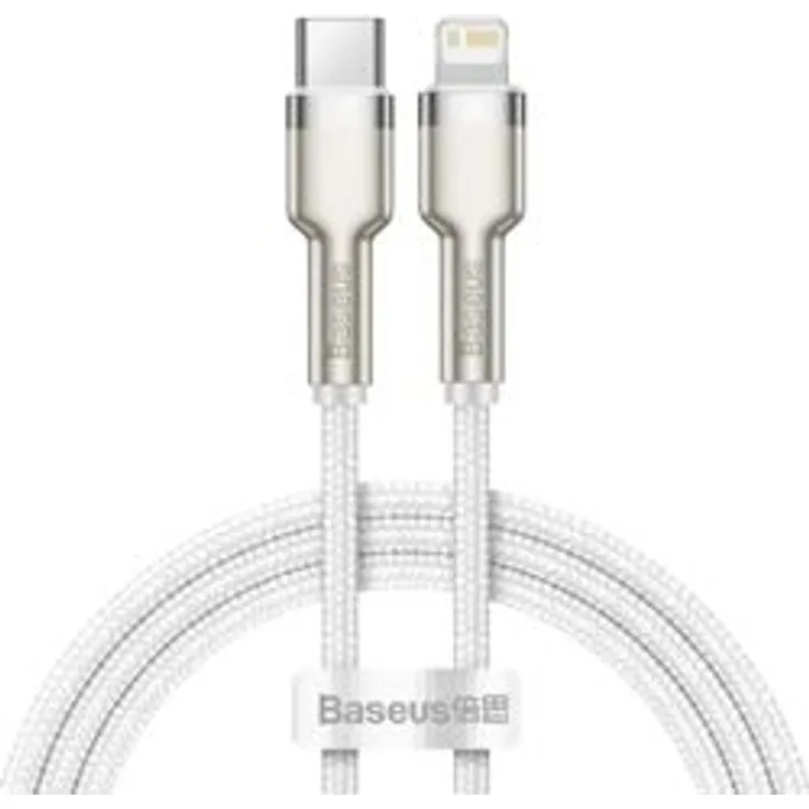 Baseus Cable Cafule Metal - Type C to Lightning - PD 20W 1 m (CATLJK-A02) white