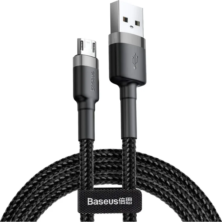 Baseus Cable Cafule - USB to Micro USB - 1,5A 2 m (CAMKLF-CG1) black-grey