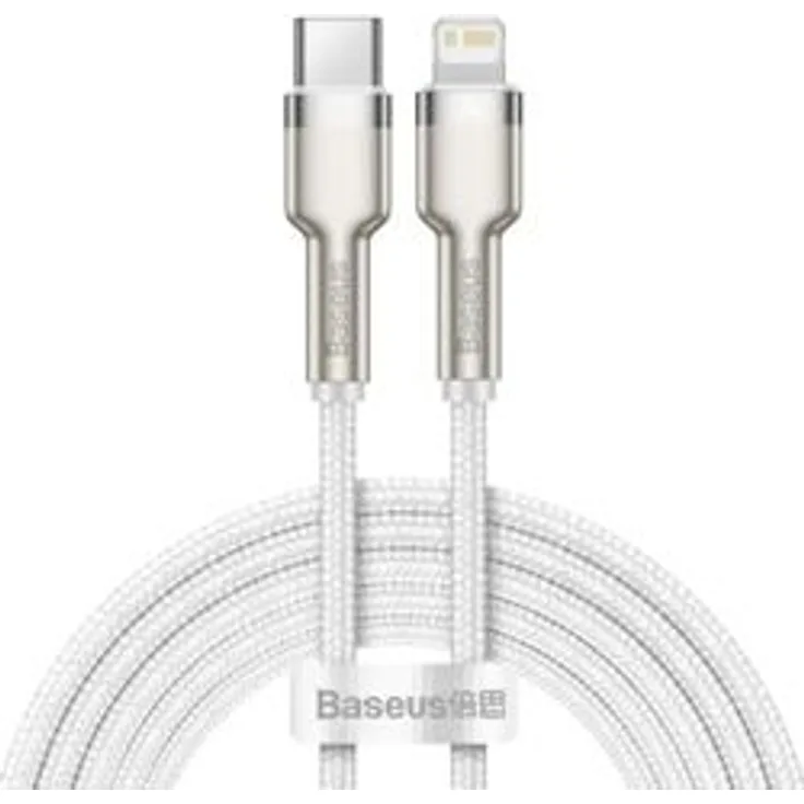 Baseus Cable Cafule Metal - Type C to Lightning - PD 20W 2 m (CATLJK-B02) white