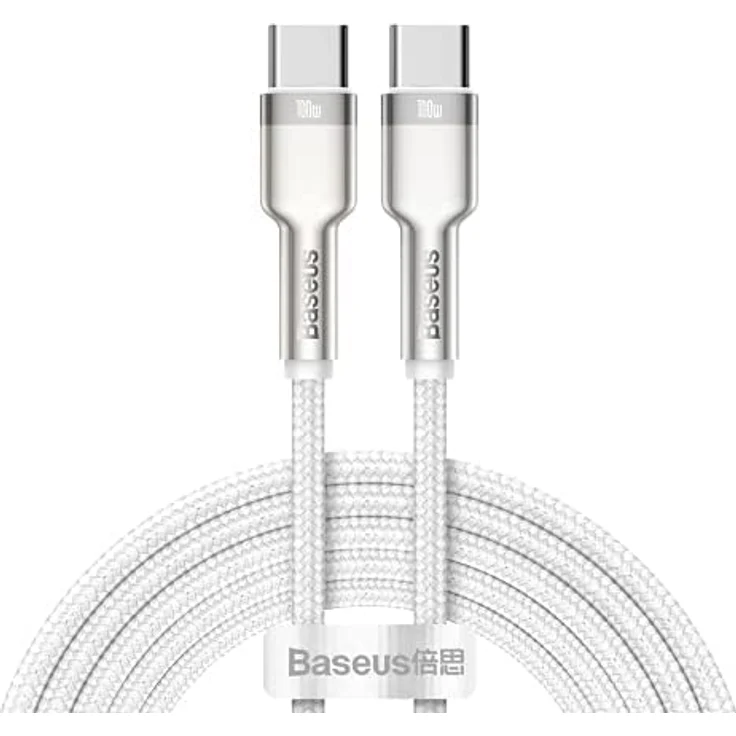 Baseus Cable Cafule Metal - Type C to Type C - PD 100W 2 m (CATJK-D02) white – Bild 1