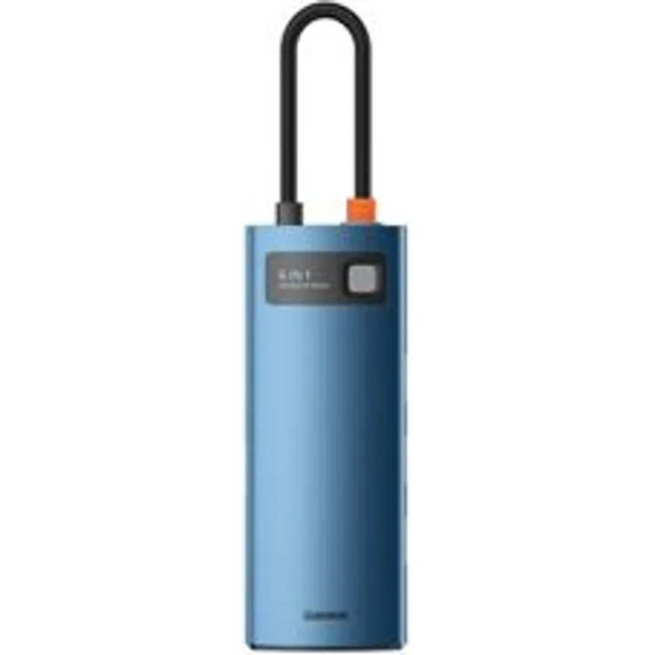 Baseus Adapter HUB - Type C na 3xUSB3.0 + HDMI 4K + Type C PD 100W + RJ45 (WKWG000003) blue