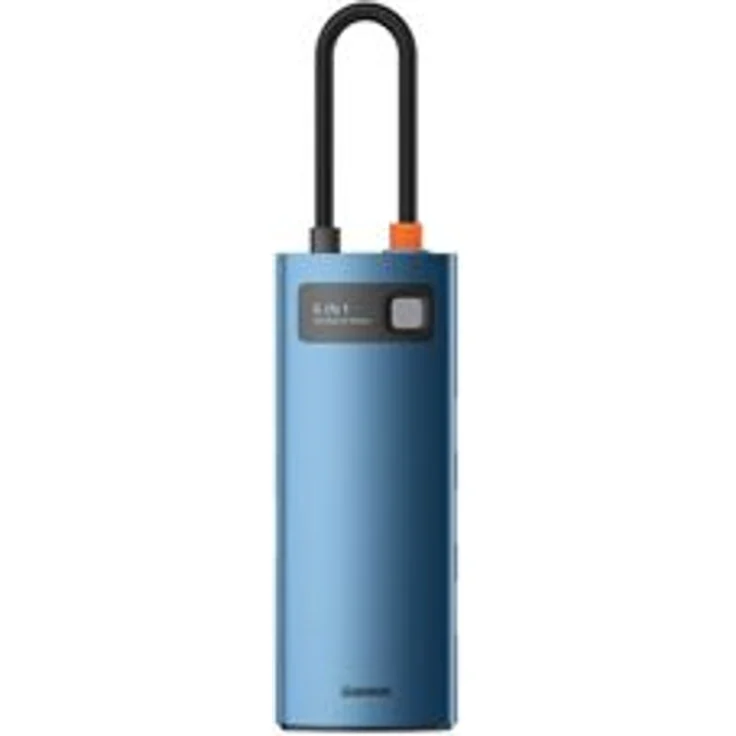 Baseus Adapter HUB - Type C na 3xUSB3.0 + HDMI 4K + Type C PD 100W + RJ45 (WKWG000003) blue