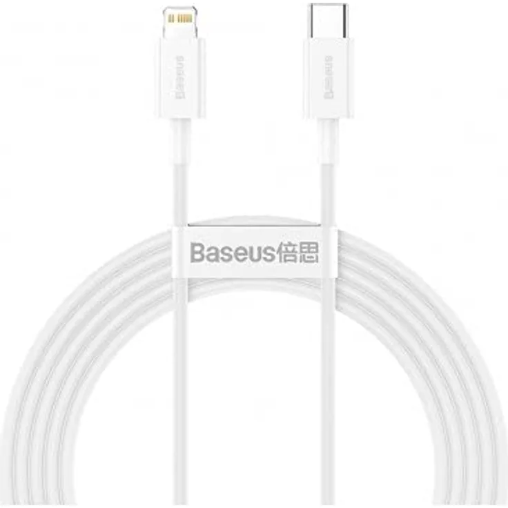 Baseus Cable Superior - Type C to Lightning - PD 20W 2 m (CATLYS-C02) white