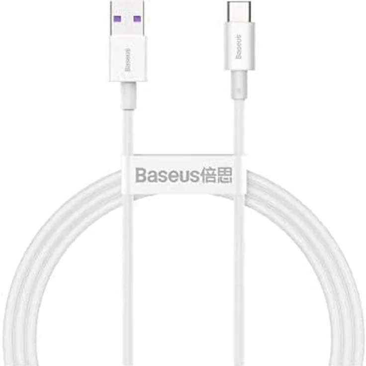 Baseus Cable Superior - USB to Type C - 66W 2 m (CATYS-A02) white – Bild 1