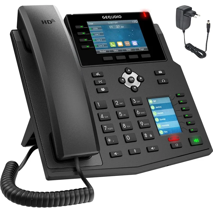 GEQUDIO GX5+ IP-Telefon Set mit Netzteil – Bild 1
