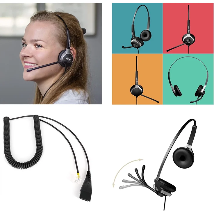 GEQUDIO GX5+ IP-Telefon Set mit Netzteil & Headset – Bild 3