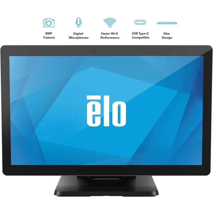 Elo I-Series 4.0 - Value - All-in-One - 1 RK3399 - RAM 4 GB - Flash 32 GB - GigE - WLAN: 802.11a-b-g-n-ac, Bluetooth 5.0 - Android 10 - Monitor: LED 54.61 cm (21.5'') 1920 x 1080 (Full HD) 60 Hz Touchscreen - Schwarz
