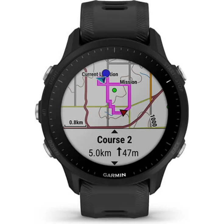 Garmin Forerunner 955 Smartwatch GPS, Unisex, Silikonarmband, Schwarz – Bild 4