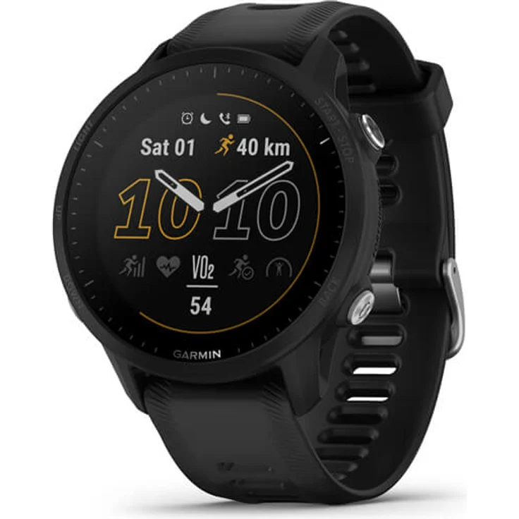 Garmin Forerunner 955 Smartwatch GPS, Unisex, Silikonarmband, Schwarz – Bild 1