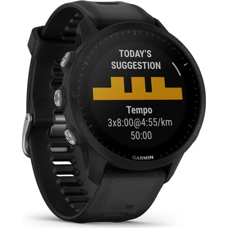 Garmin Forerunner 955 Smartwatch GPS, Unisex, Silikonarmband, Schwarz – Bild 3