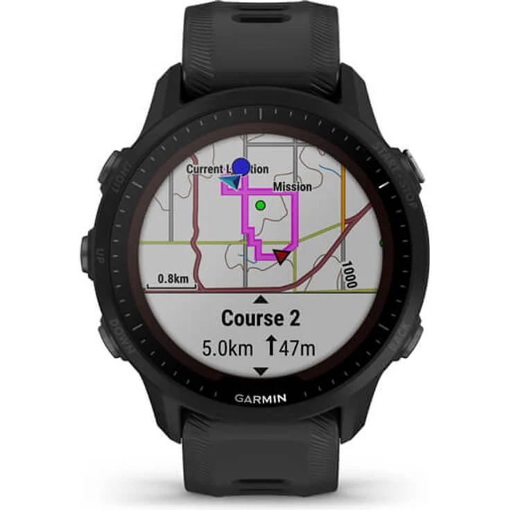 Garmin Forerunner 955 Solar GPS, Smartwatch Unisex, Silikonarmband, Schwarz – Bild 4