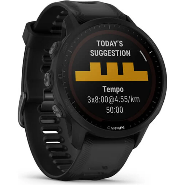 Garmin Forerunner 955 Solar GPS, Smartwatch Unisex, Silikonarmband, Schwarz – Bild 3
