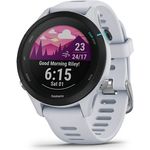 Garmin Forerunner 255 S Music Smartwatch GPS, Unisex, Silikonarmband, Steinweiß/Schwarz