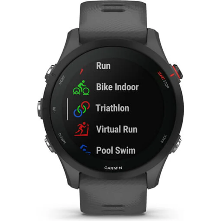 Garmin Forerunner 255 Smartwatch GPS, Unisex, Silikonarmband, Schiefergrau/Schwarz – Bild 4