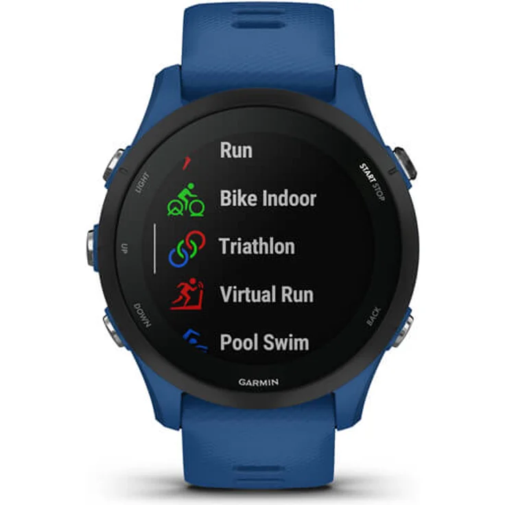 Garmin Forerunner 255 Smartwatch GPS, Unisex, Silikonarmband, Dunkelblau/Schwarz – Bild 5