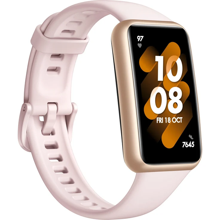 Huawei Band 7 Fitness-Tracker Unisex, Einheitsgröße, Kunststoffgehäuse, Silikonarmband, Nebula Pink – Bild 1