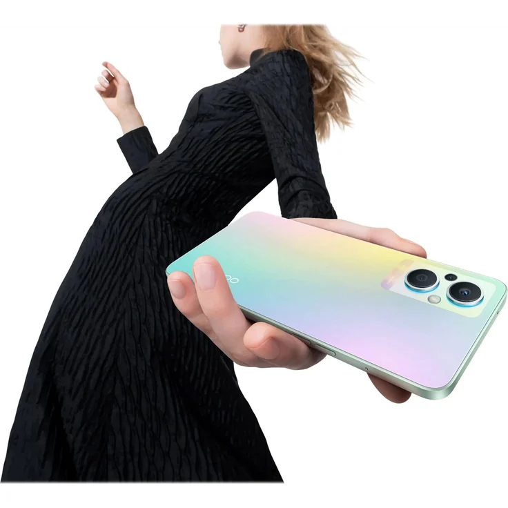 Oppo Reno8 Lite 5G Smartphone 16,33cm (6,43 Zoll) AMOLED-Display, 128GB interner Speicher, 8GB RAM, Dual-SIM/Nano-SIM, Android 11, Rainbow Spectrum – Bild 7