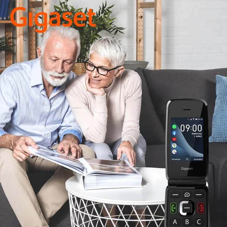 Gigaset GL7 Seniorenhandy 7,11cm (2,8 Zoll) TFT-Display, 4GB interner Speicher, Schwarz – Bild 7