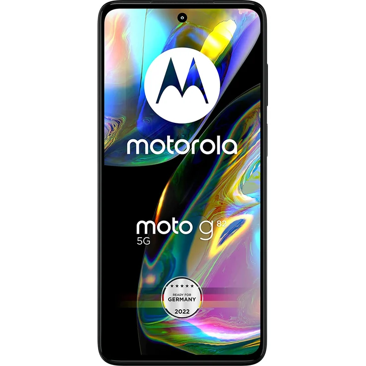 Motorola Moto G82 5G Smartphone 16,76cm (6,6 Zoll) AMOLED-Display, 128GB interner Speicher, 6 GB RAM, Dual-SIM/Nano-SIM, Android 12, Meteorite Grey – Bild 2