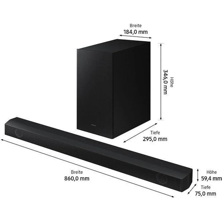 Samsung HW-B540 2.1 Soundbar mit Subwoofer, 360 W, schwarz – Bild 9