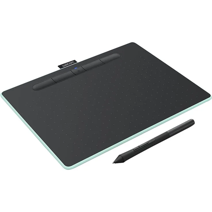 Wacom Intuos M (FR, ES, IT, NL) Bluetooth Grafiktablett Schwarz, Pistazie 