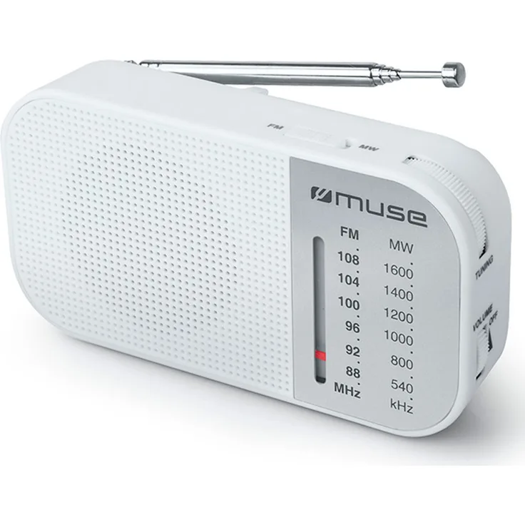 Muse M-025 Tragbares Radio grau mit AUX