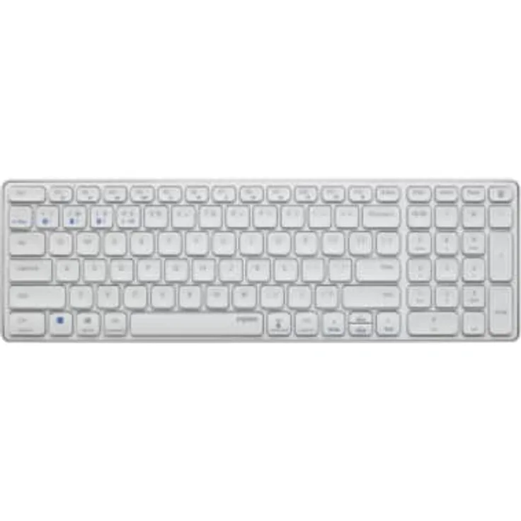 Rapoo E9700M Weiß Kabellose Multimodus Tastatur (Deutsch QWERTZ)