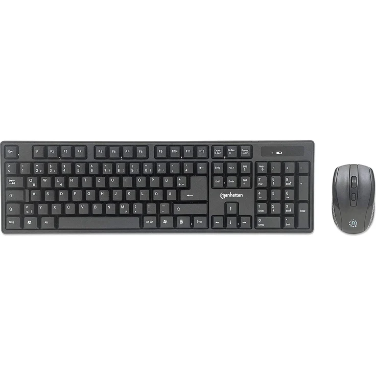 MANHATTAN Wireless Desktop Set mit Funktastatur und Funkmaus (Deutsch QWERTZ) – Bild 1