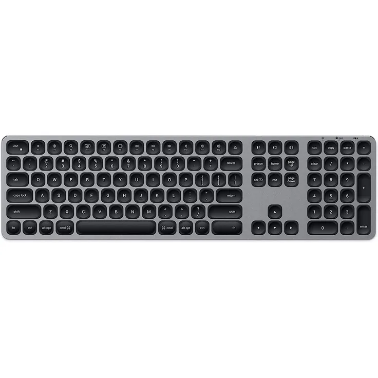 Satechi Aluminum Tastatur- Englisch - US QWERTY - Schwarz, Grau