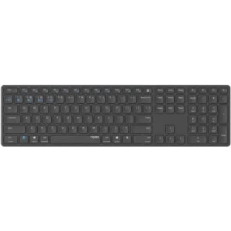 Rapoo Kabellose Multimodus Tastatur E9800M, DE-Layout QWERTZ, Dunkelgrau (00217371)