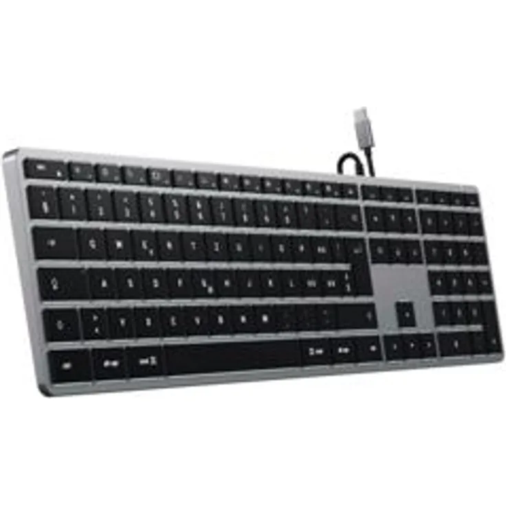 Satechi Slim W3 USB-C Wired Keyboard-CH (Swiss QWERTZ)