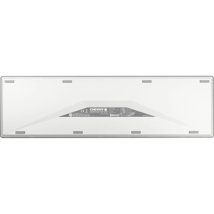 CHERRY DW 9100 SLIM - Tastatur-und-Maus-Set - kabellos - 2.4 GHz, Bluetooth 4.2 - Tschechisch-Slowakish QWERTY - Weiß-Silber – Bild 3
