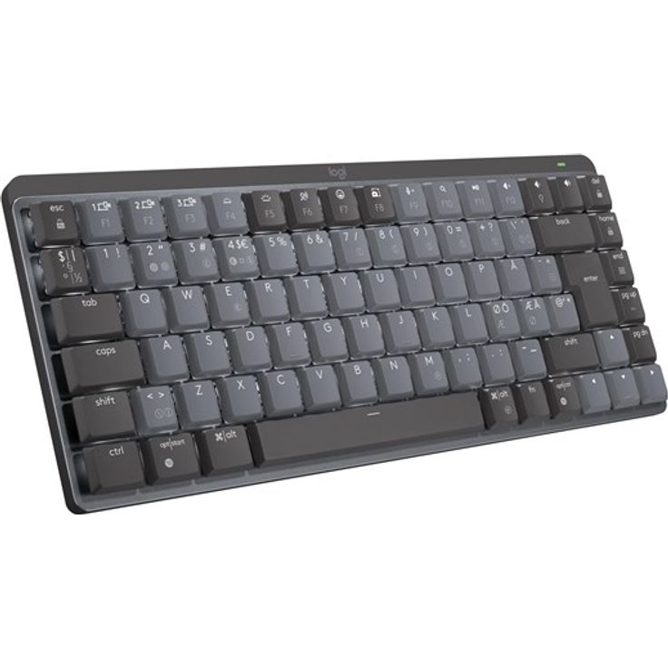 Logitech MX Mechanical Mini Minimalist Wireless Illuminated Performance Keyboard Graphite - Tactile - US QWERTY - Tastaturen - Englisch - US - Schwarz