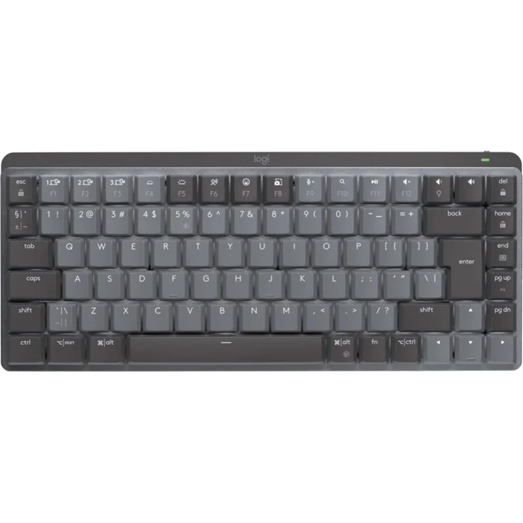 Logitech MX Mechanical Mini Minimalist Wireless Illuminated Performance Keyboard Graphite - Tactile - US QWERTY - Tastaturen - Englisch - US - Schwarz – Bild 2