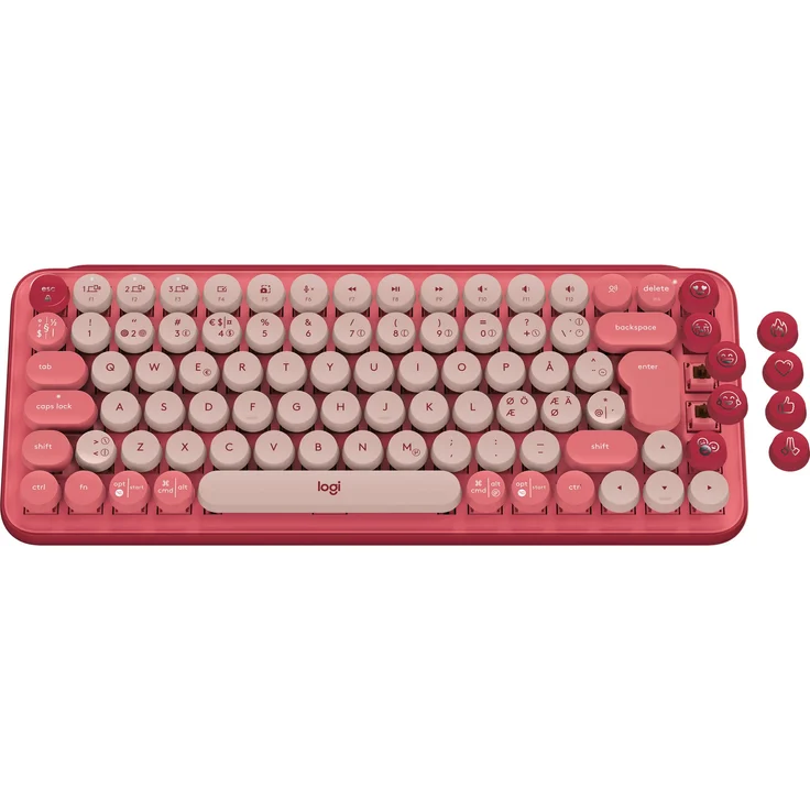 Logitech POP Keys - Tastatur - kabellos - Bluetooth LE, Bluetooth 5.1 - QWERTY - Pan-Nordic – Bild 4