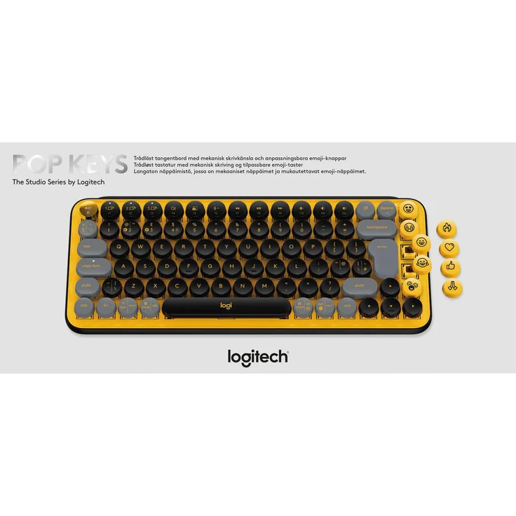 Logitech POP Keys - Tastatur - kabellos - Bluetooth LE, Bluetooth 5.1 - QWERTZ - Schweiz – Bild 6