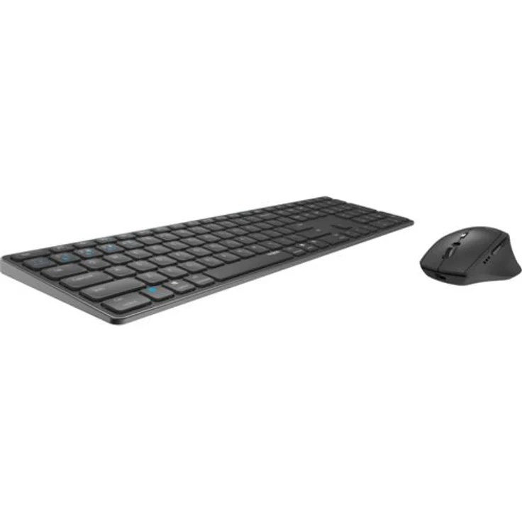Rapoo Kabelloses Multimodus Desktop Set 9800M, DE-Layout QWERTZ, Dunkelgrau (00217389) – Bild 2