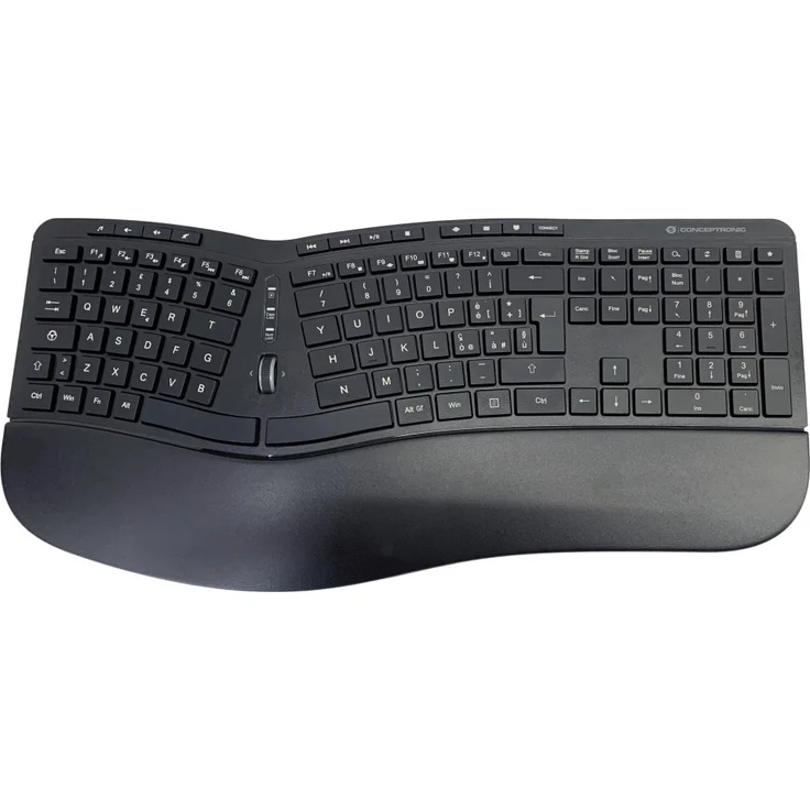 Conceptronic Wireless Keyboard+Mouse ergo Layout italien. QWERTY sw – Bild 3