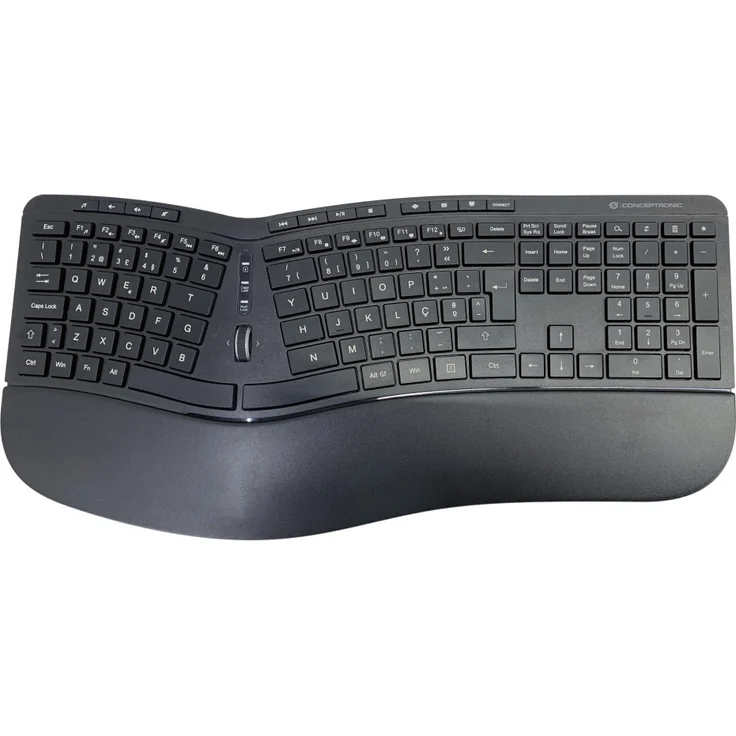 Conceptronic Wireless Keyboard+Mouse ergo Layout portugiesisch QWERTY sw – Bild 3