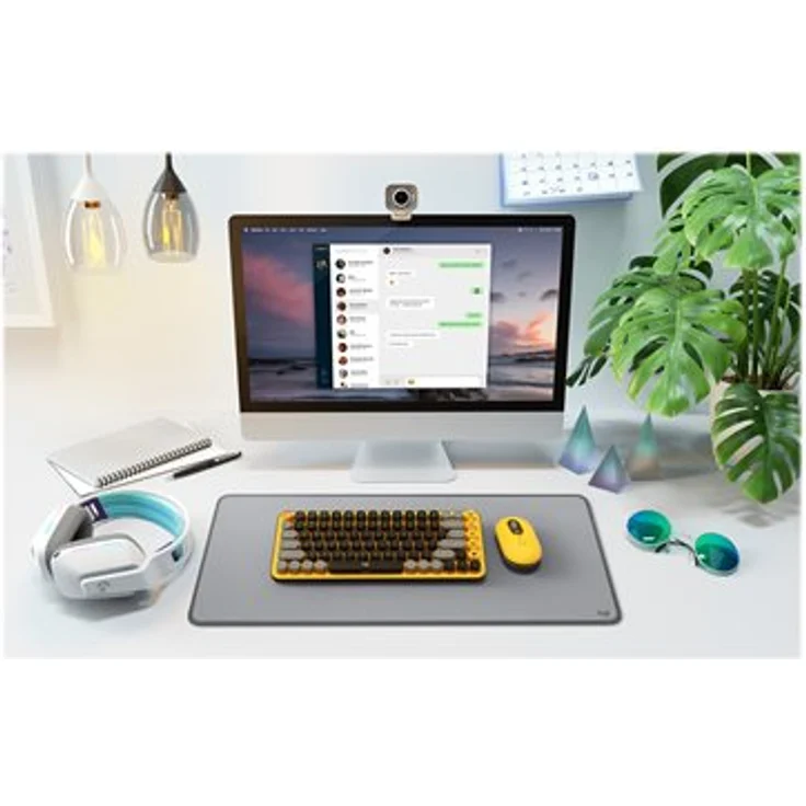 Logitech POP Keys - Tastatur - kabellos - Bluetooth LE, Bluetooth 5.1 - QWERTY - Pan-Nordic – Bild 3