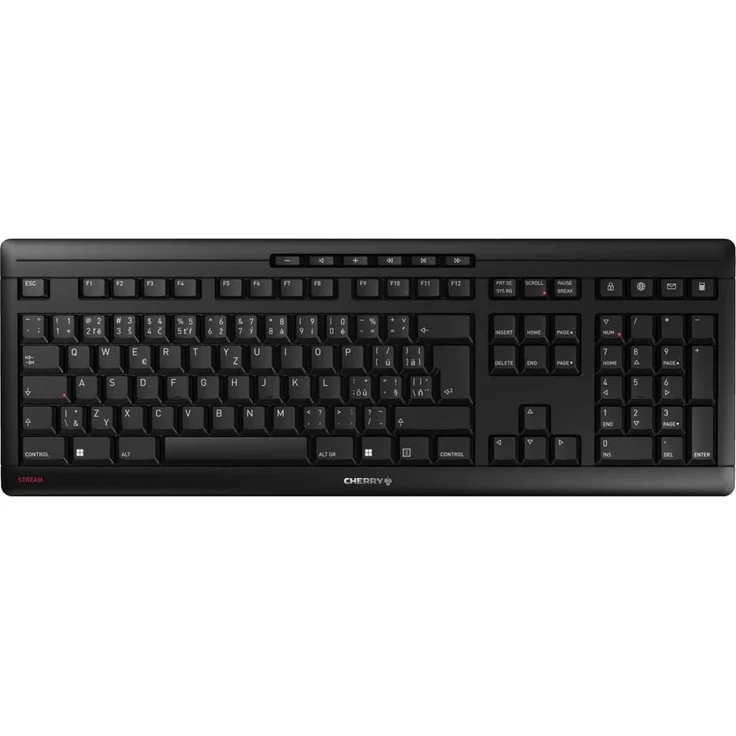 CHERRY TAS STREAM KEYBOARD Wireless CS-Layout QWERTY schwarz – Bild 1
