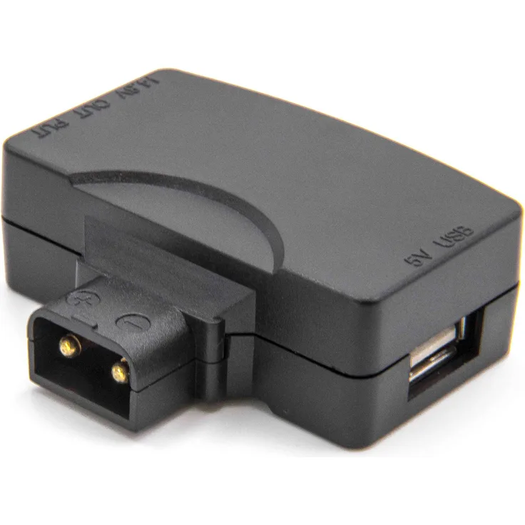 vhbw Adapter D-Tap (m) auf USB (weiblich) für Kamera-Akkus