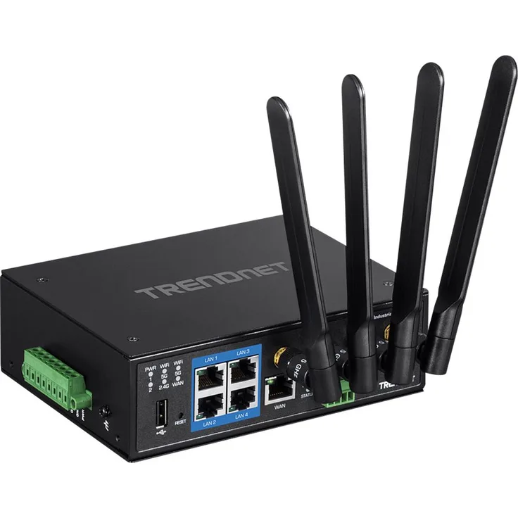 TRENDnet TI-W100 - Wireless Router - 4-Port-Switch - GigE - 802.11a-b-g-n-ac - Dual-Band
