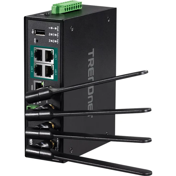 TRENDnet TI-WP100 - Wireless Router - 4-Port-Switch - GigE - 802.11a-b-g-n-ac - Dual-Band
