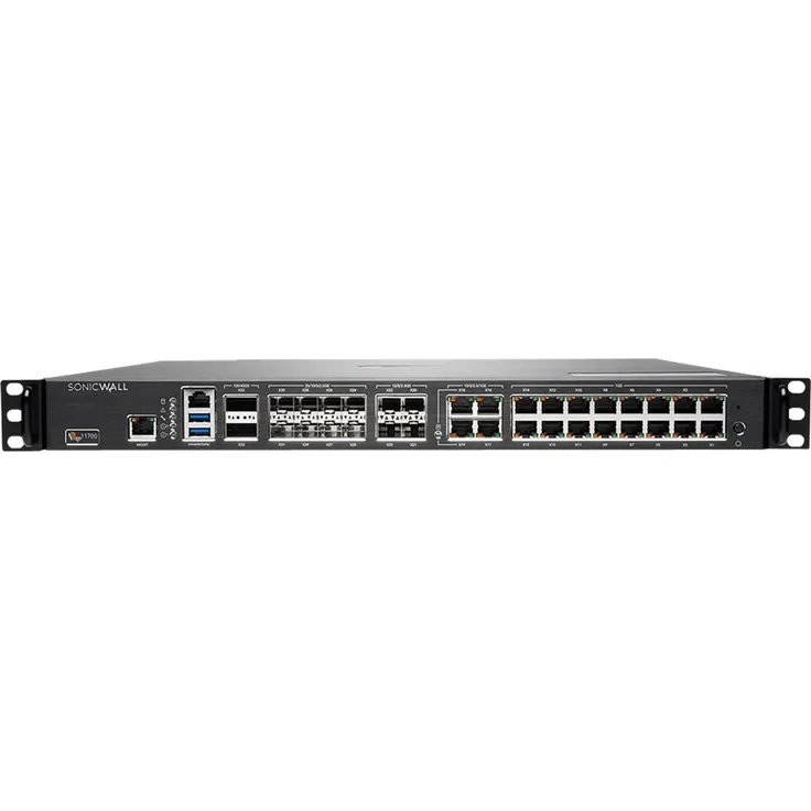 SonicWall NSsp 11700 - Sicherheitsgerät - hohe Verfügbarkeit - 40 Gigabit LAN, 100 Gigabit Ethernet, 5 GigE, 2.5 GigE, 25 Gigabit LAN - 1U - Rack-montierbar
