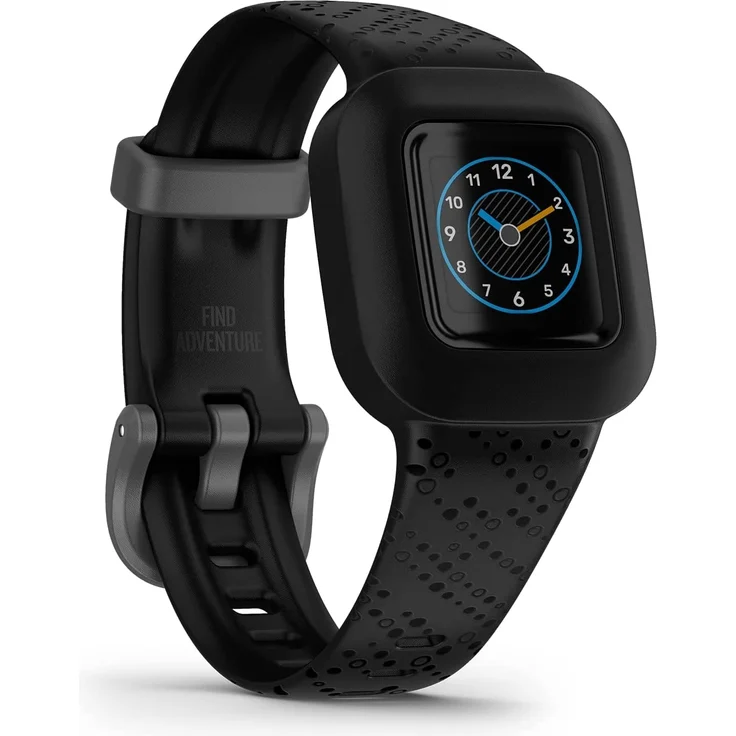 Garmin vívofit jr. 3 Aktivitätstracker für Kinder, Einheitsgröße, Silikonarmband, Cosmic Black (010-02441-03) – Bild 1