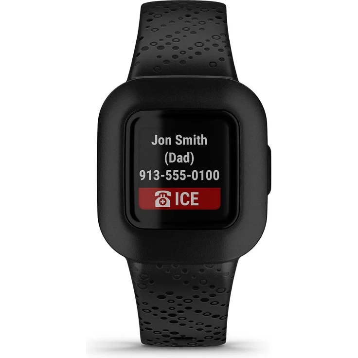 Garmin vívofit jr. 3 Aktivitätstracker für Kinder, Einheitsgröße, Silikonarmband, Cosmic Black (010-02441-03) – Bild 2